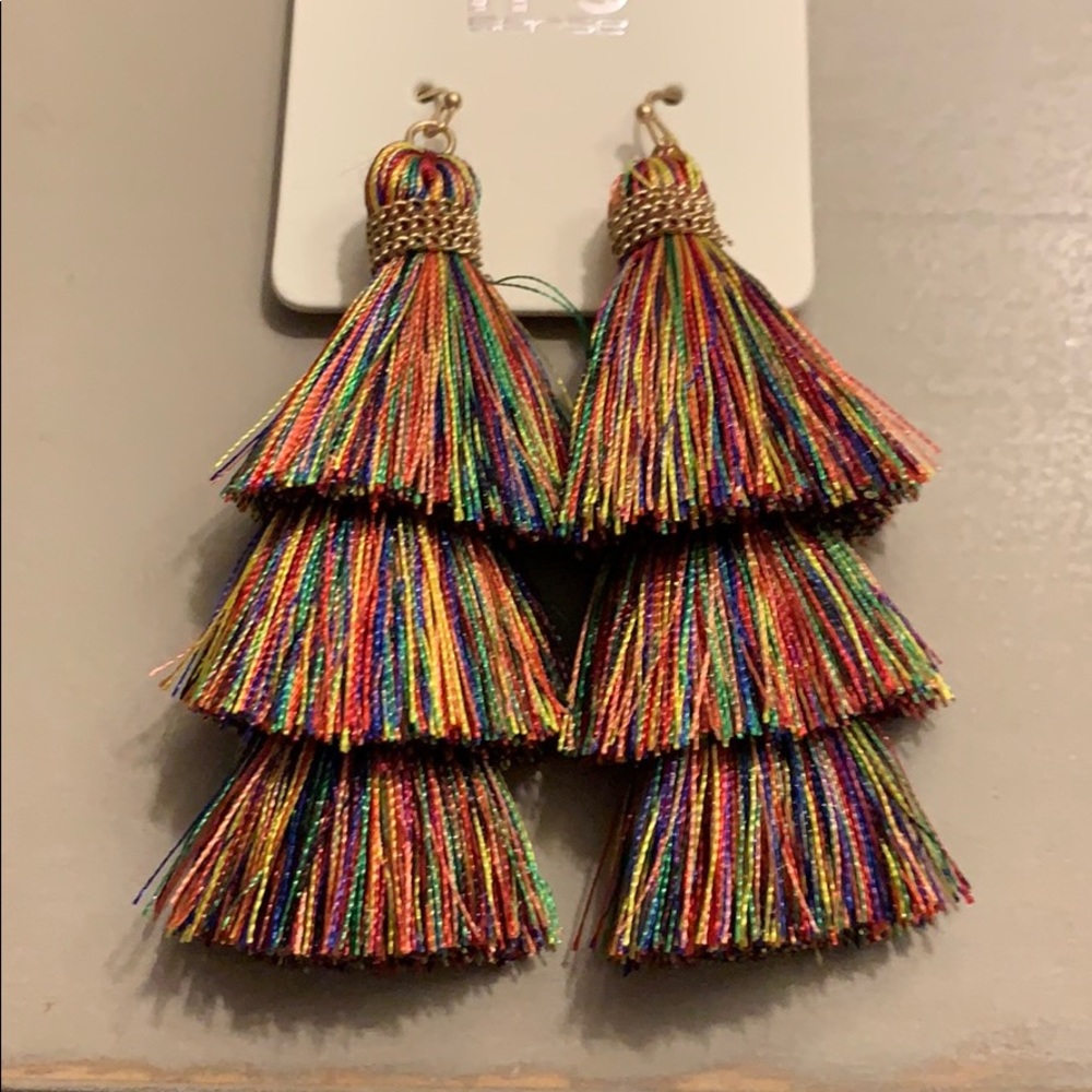 Tassel Earrings NWT - Picture 3 of 3